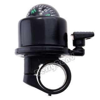 Made Metal Bell & Compass For Bike Bicycle Ring Black  