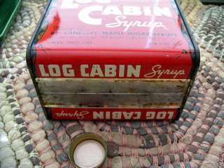 Towles Log Cabin Syrup Tin Made in USA  