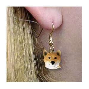  Shiba Earrings Hanging Conversation Concepts Dog