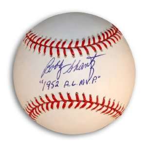 Bobby Shantz Baseball Inscribed 1952 AL MVP