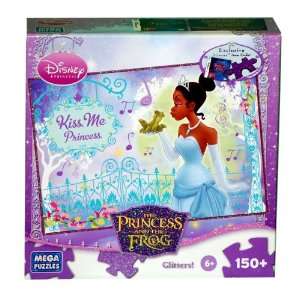  Disney Glitter Kiss Me, Princess Jigsaw Puzzle Toys 