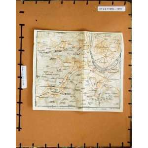   : MAP 1923 PARIS FRANCE PLAN BOIS DE BOULOGNE MEUDON: Home & Kitchen