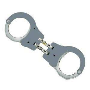  Hinge Handcuffs   Gray: Sports & Outdoors