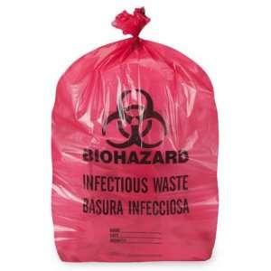    33 x 39 33 Gallon Red Biohazard Trash Liner: Home & Kitchen