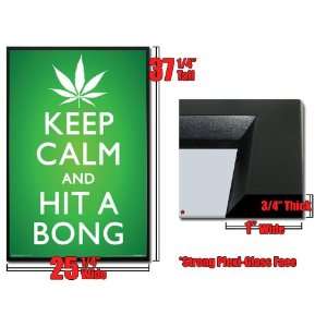 Framed Keep Calm And Hit The Bong Poster 9595 