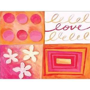  Art 4 Kids Cool Love Orange Wall Art