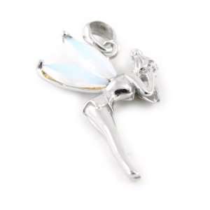  Pendant silver Fée Clochette white boreal. Jewelry