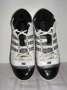 Mens Adidas Black White Athletic Shoes Sneakers Size 8.5M  