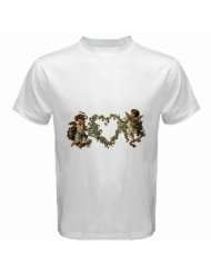 Mens Customized 19TH ANGEL ANTIQUE CENTURY 100% Cotton White T shirt