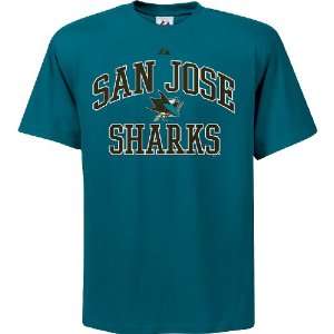 Majestic San Jose Sharks Youth Heart & Soul T shirt 