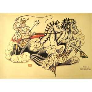 Sailor Jerry Tattoo Flash Eagles, Daggers, Cowgirls