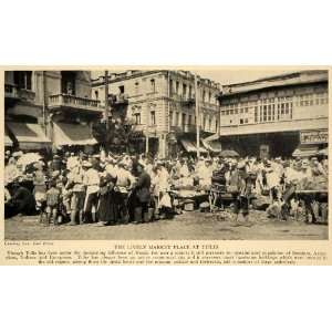  1927 Print Tbilisi Georgia Tifli Commercial City Market 