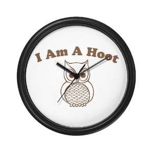  I Am A Hoot Funny Wall Clock by CafePress: Home & Kitchen