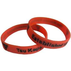  Tau Kappa Epsilon Silicone Wristband   Two Pack 