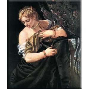  Lucretia 25x30 Streched Canvas Art by Veronese, Paolo 
