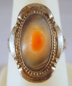 Vintage Sterling Silver Blister Abalone Pearl Ring 4.1 Grams Size 7.25 