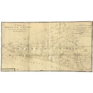    1781 map A map of Monmouth County New Jersey