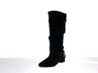   Slouch Boots By Marciano Tamira Black Leather/Suede Size 6  