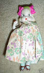 Vintage Bisque String Jointed Gril Doll JAPAN 6 Tall  