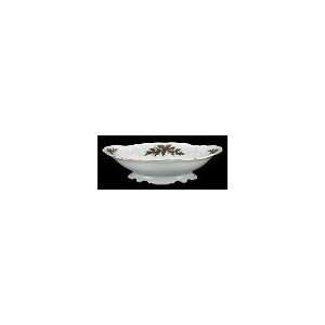  Christmas Berry Fine China Footed Serving Bowl: Home 