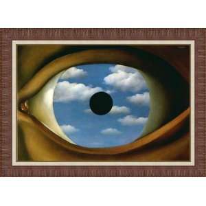   The False Mirror) by Rene Magritte   Framed Artwork