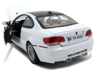 BMW M3 E92 COUPE WHITE 1:24 DIECAST MODEL CAR  