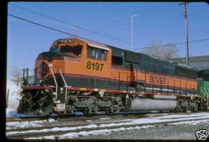 Original Slide BNSF rare unique paint SD60M 8197  