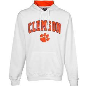  Clemson Tigers White Classic Twill Hoody Sweatshirt     (X 