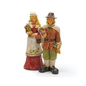   Thanksgiving Pilgrim Figurines For Holiday Home Decor
