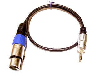   powered shotgun electret condenser mic xlr lead xlr to mini jack the