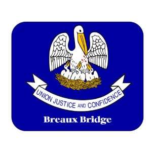  US State Flag   Breaux Bridge, Louisiana (LA) Mouse Pad 