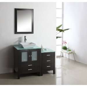 Virtu USA MS 4446 Brentford 46 Inch Single Sink Bathroom Vanity with 