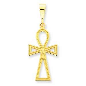  14k Ankh Cross Charm Jewelry