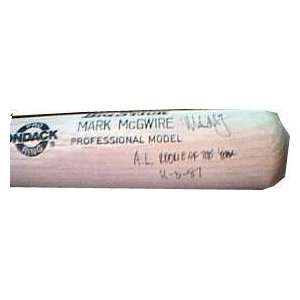 Mark McGwire Autographed Baseball Bat:  Sports & Outdoors