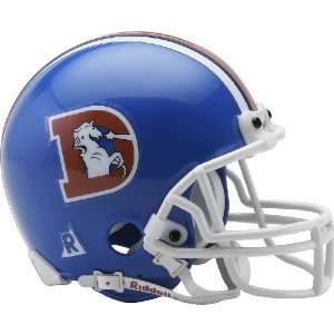  Riddell Denver Broncos Mini Throwback Helmet Sports 
