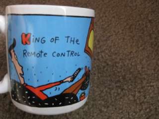 King of the Remote Control Coffee Mug Carlton Cards EXC  