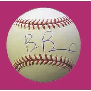  Ben Broussard Autographed Baseball