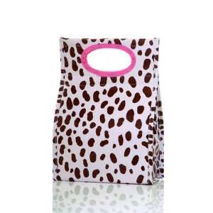   Brown Im Seeing Spots Not So Brown Insulated Lunch Bag: Kitchen