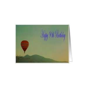  Happy 90th Birthday Hot Air Balloon Card Toys & Games