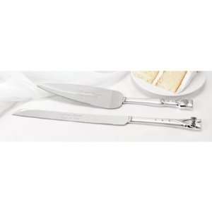  Gown and Tux Wedding Cake Knife Server Set