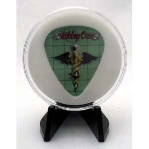 Motley Crue Dr. Feelgood Guitar Pick With Display Case & Easel   100 
