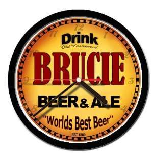  BRUCIE beer and ale cerveza wall clock: Everything Else