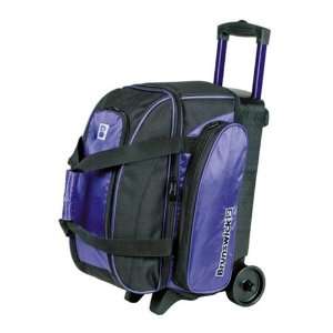  Brunswick Gear Purple Double Roller Bowling Bag Sports 