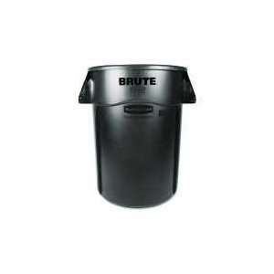  Brute Rubbermaid Brute Black Vented Trash Receptacle 44 