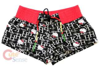 Sanrio Hello kitty PJ Short Sleep Pants Swimwear Black  
