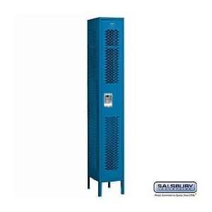 Vented Metal Locker   Single Tier   1 Wide   6 Feet High   15 Inches 
