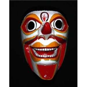   Mask Original Art Wood Sculpture WM_CLOWN_SM1: Home & Kitchen