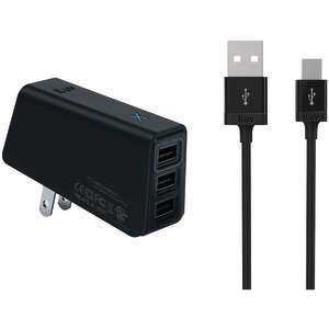   ILUV IAD235BLK USB AC POWER ADAPTER WITH MINI USB CABLE: Electronics