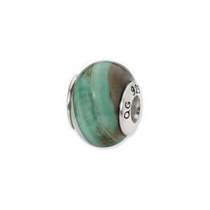  Natural Light Blue Agate Stone Charm Jewelry