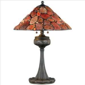  Quoizel Natural Agate Tiffany Table Lamp: Home Improvement